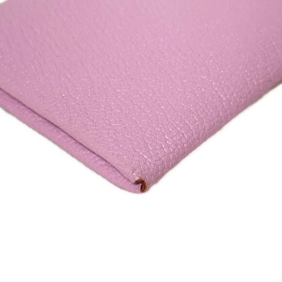 Auth HERMES Calvi - Mauve Sylvestre Veau Epsom D Card Case - Picture 7 of 11